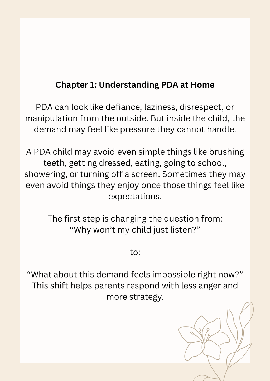 Parents! Dealing with Pathological Demand Avoidance (PDA)?