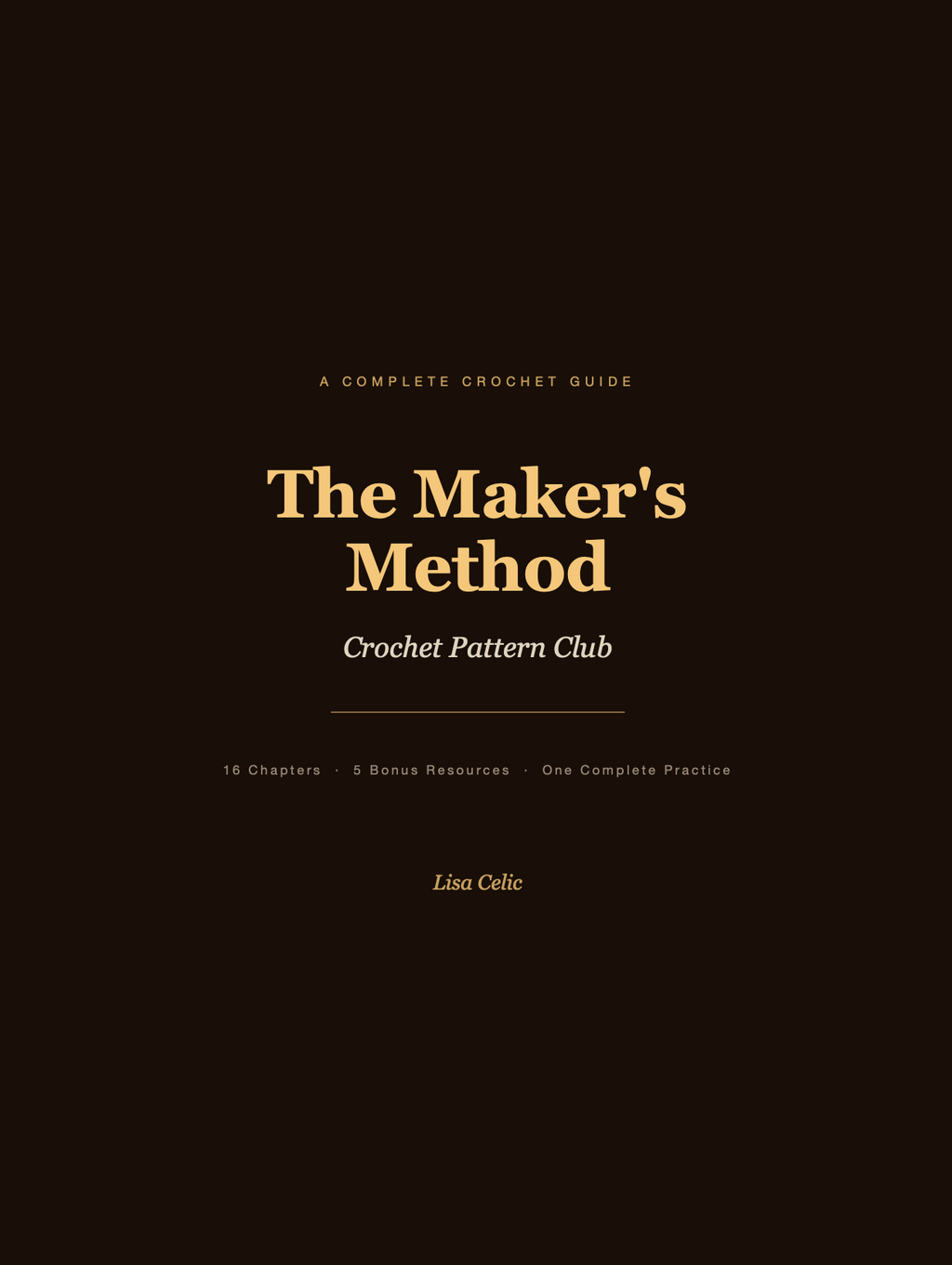 The Maker’s Method: Crochet Pattern Club