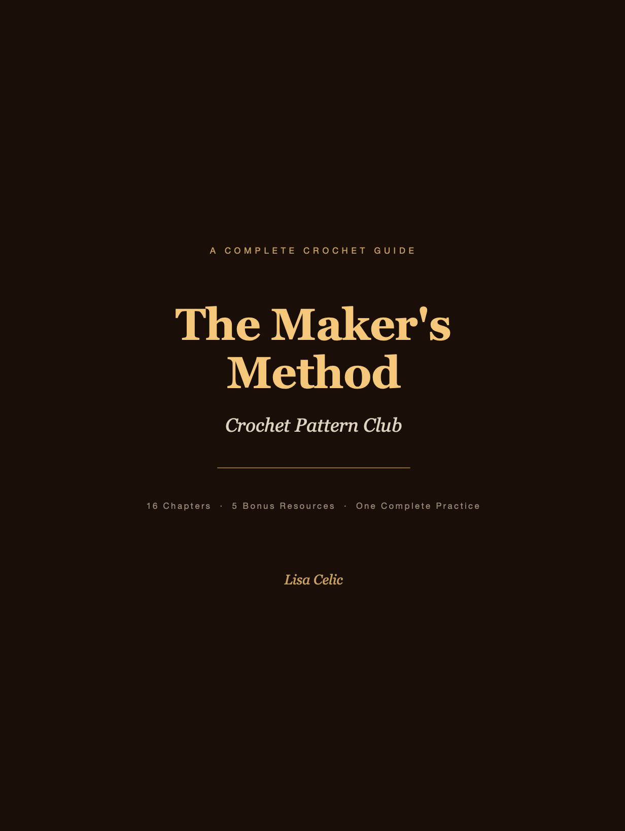The Maker’s Method: Crochet Pattern Club